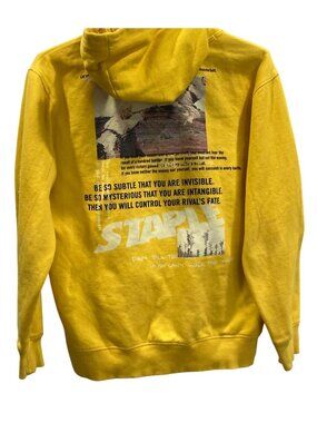Staple Pigeon Drunken Master Popover Hoodie Sweatshirt Sze L Yellow Streetwear